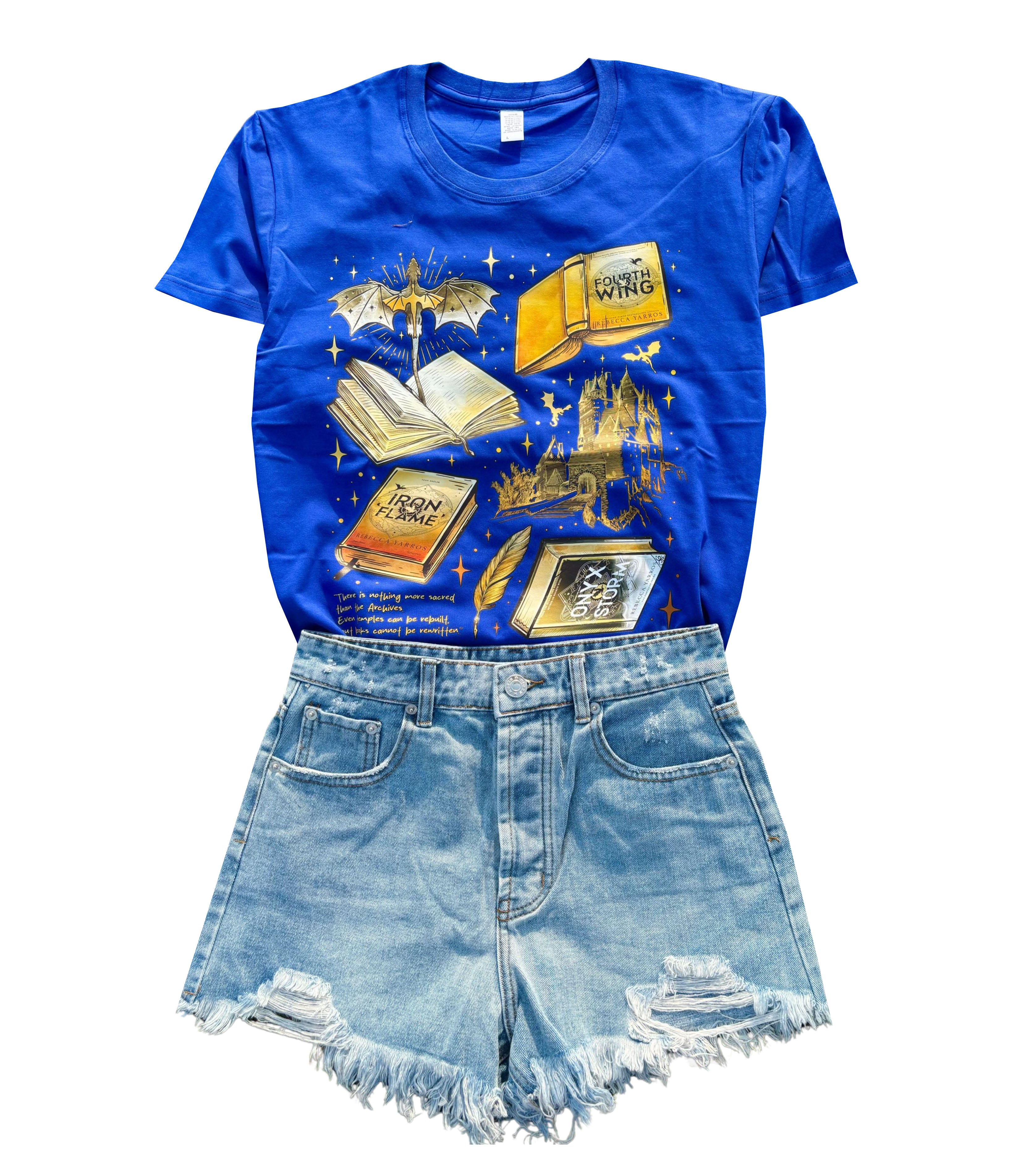 Fourth Wing Book Lover t-shirt Dragon Rider Shirt For men