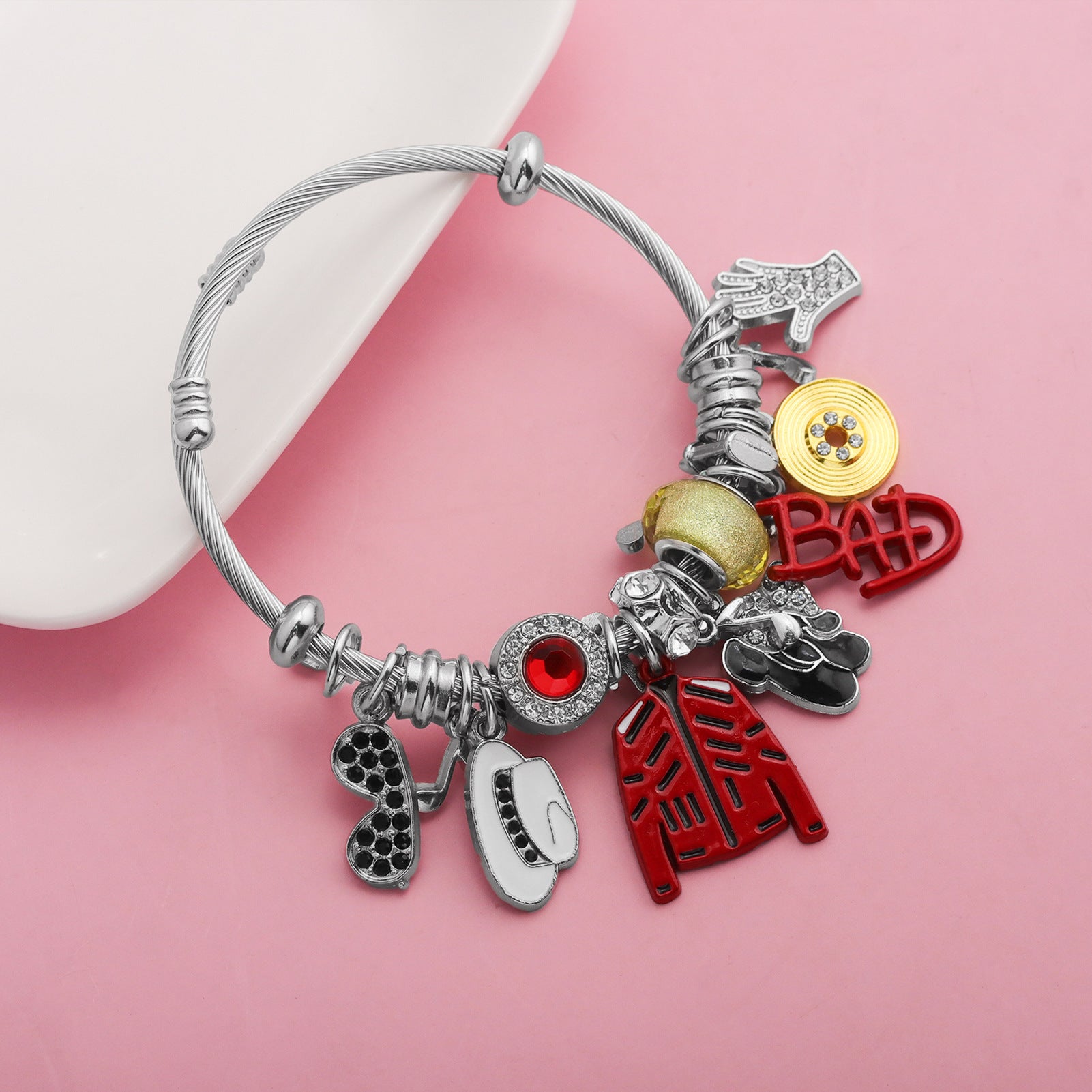 Michael Jackson charm bracelet Jewelry Gift for Fans