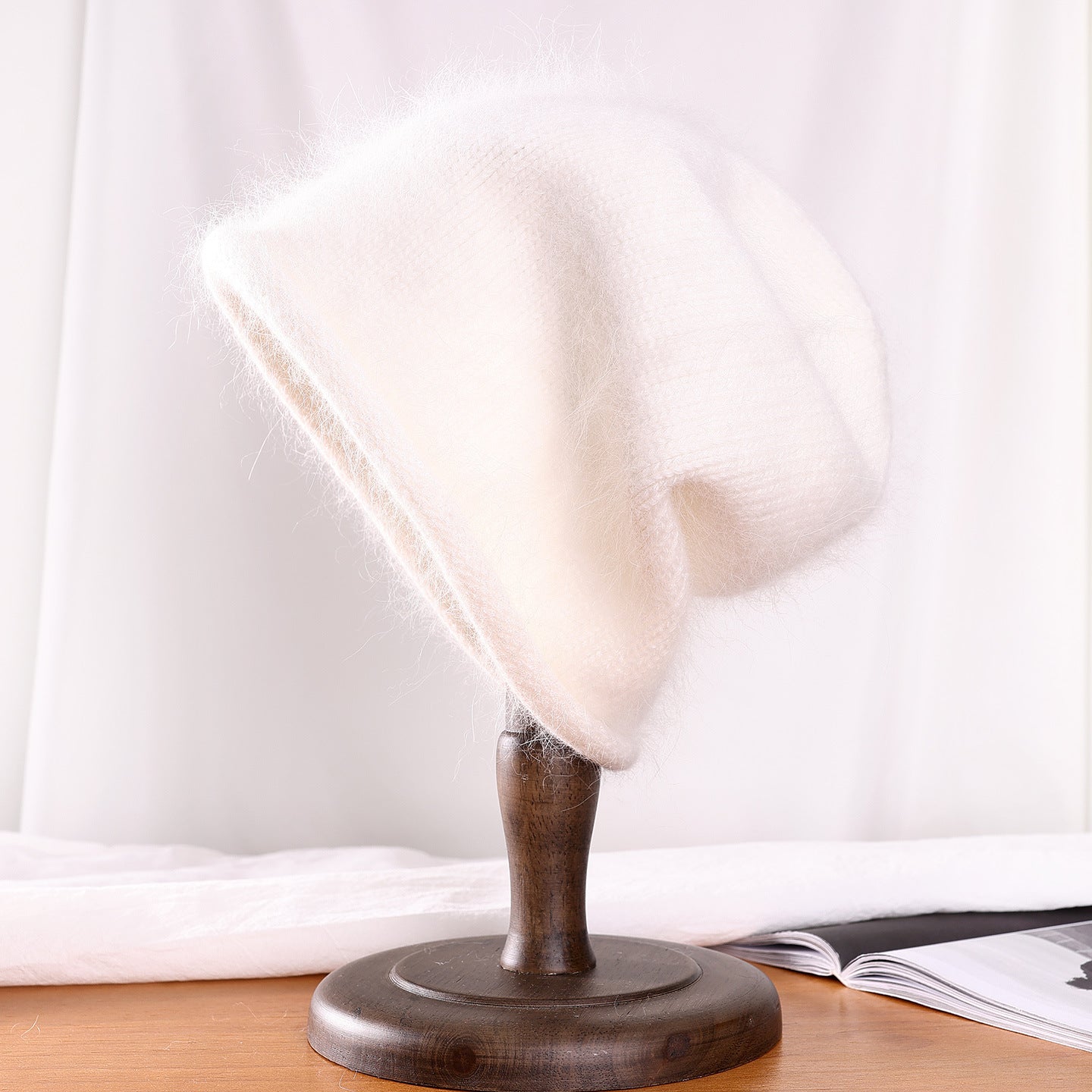 Angora knitted Slouchy Hat Extra Warm Winter Hat