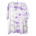 Purple Tie Dye T-Shirt | 100% Cotton Oversized Tee