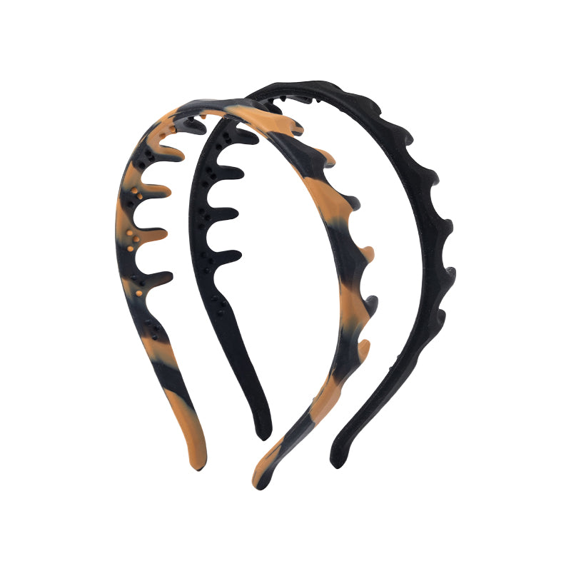 2pcs Silicone Comb Headbands for Women