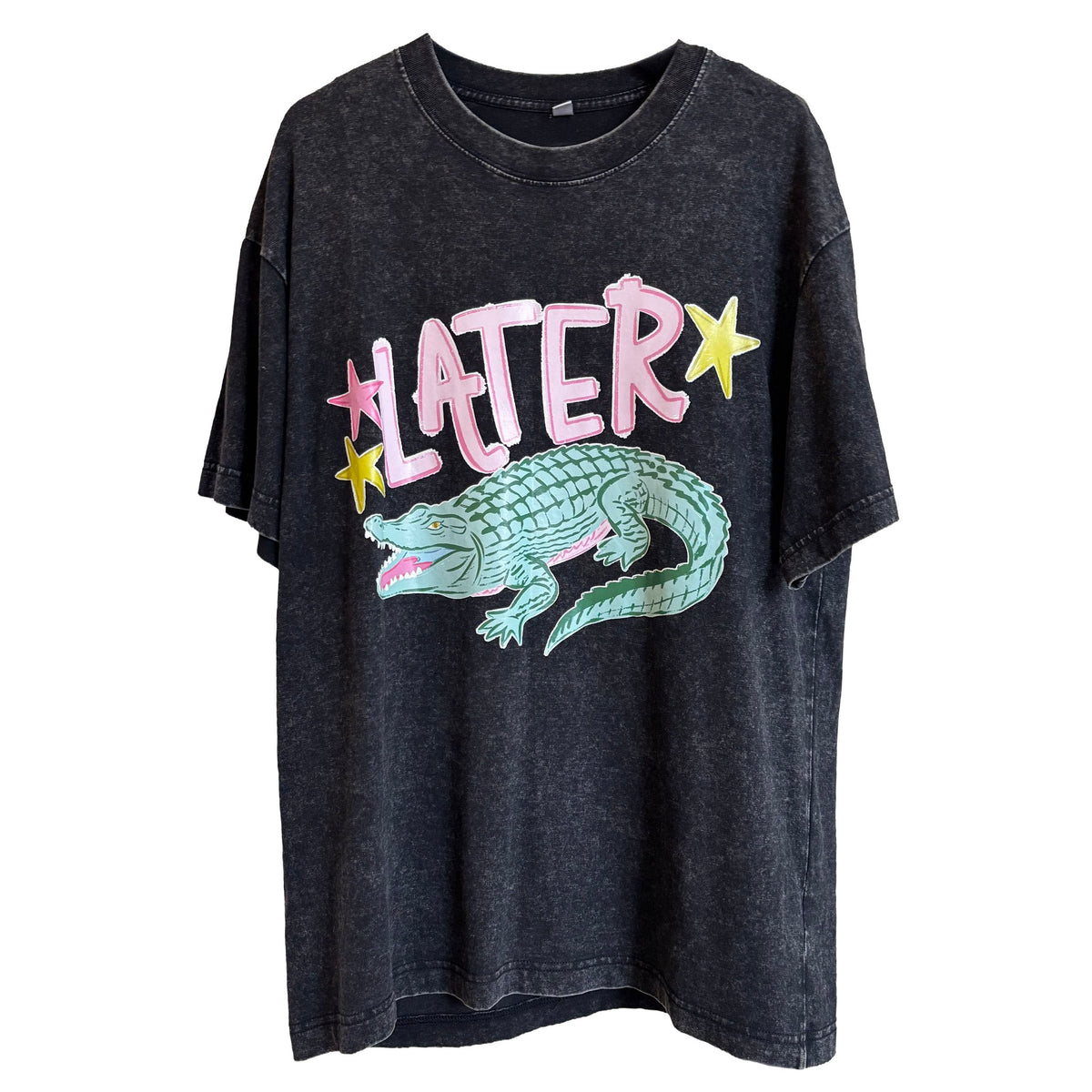 Later gator shirt,Vintage Washed 100% Cotton Graphic Tee
