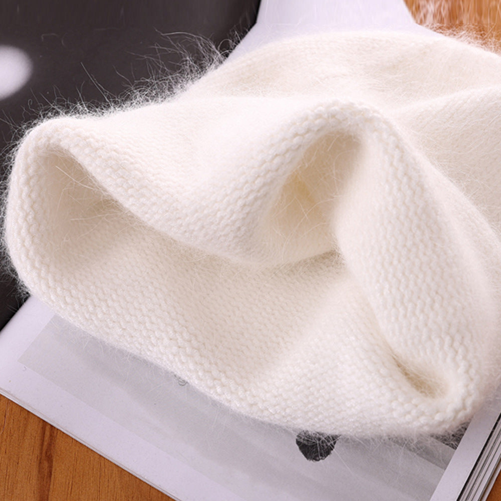 Angora knitted Slouchy Hat Extra Warm Winter Hat