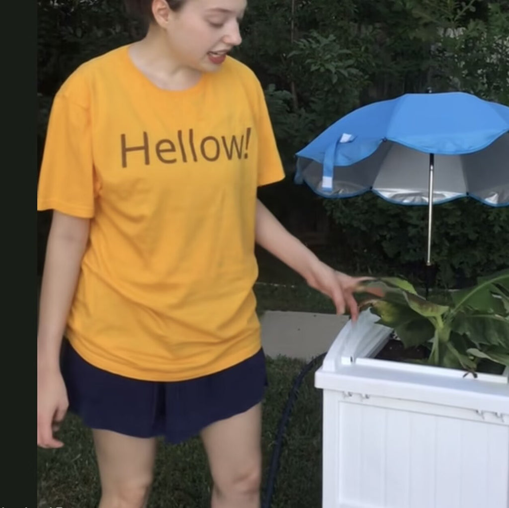 Hellow t-shirt sarah‘s garden shirt