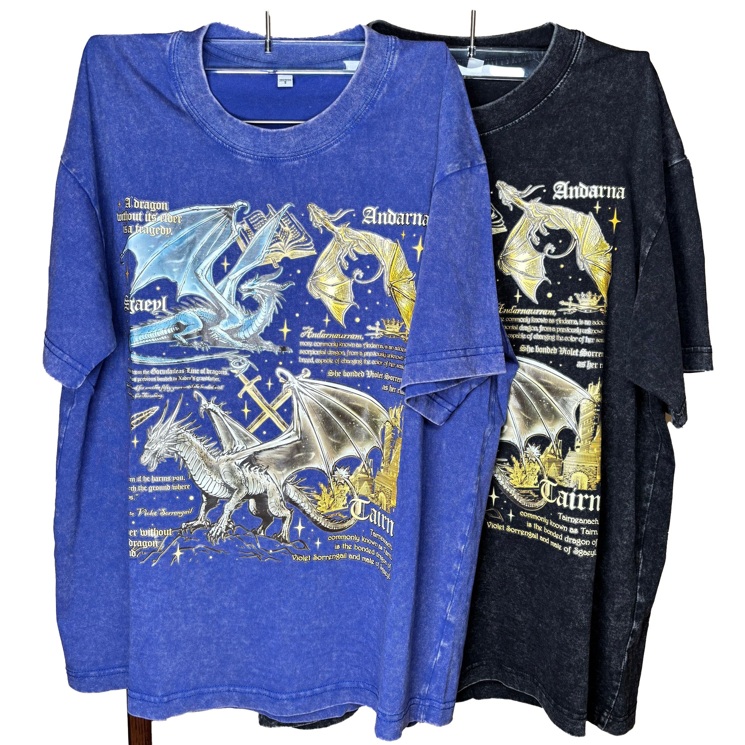 Vintage Washed Dragon Graphic T-Shirt
