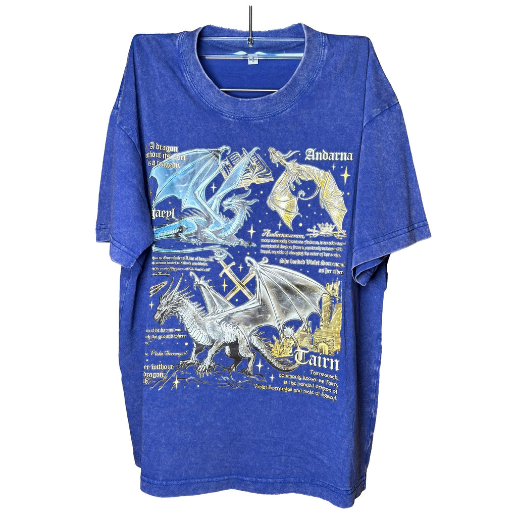 Vintage Washed Dragon Graphic T-Shirt