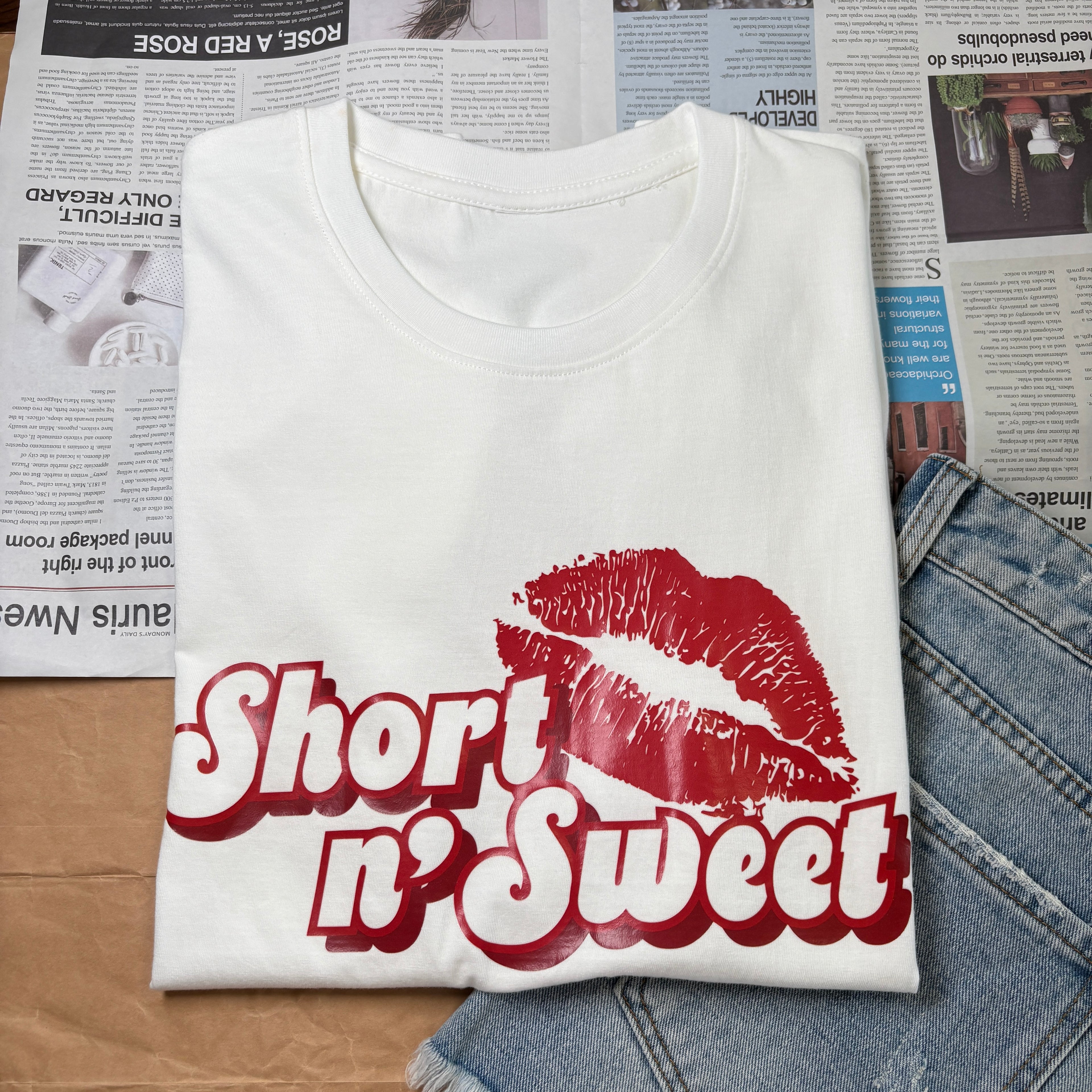 sabrina carpenter tshirt short n'sweet tourt shirt