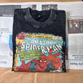the amazing spideman vintage washed tshirt unisex