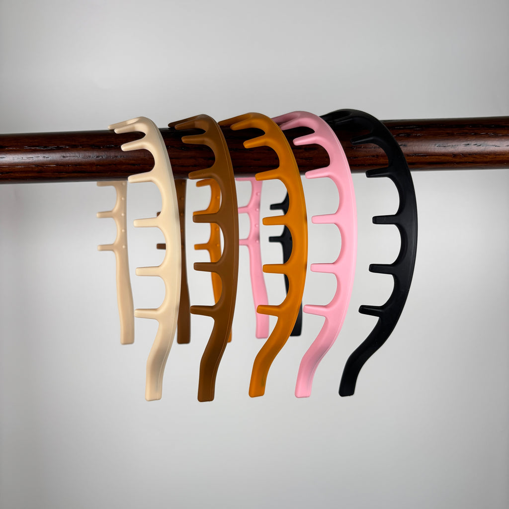Silicone Comb Headbands for Women Non Slip, No Headache Soft Headband with Teeth