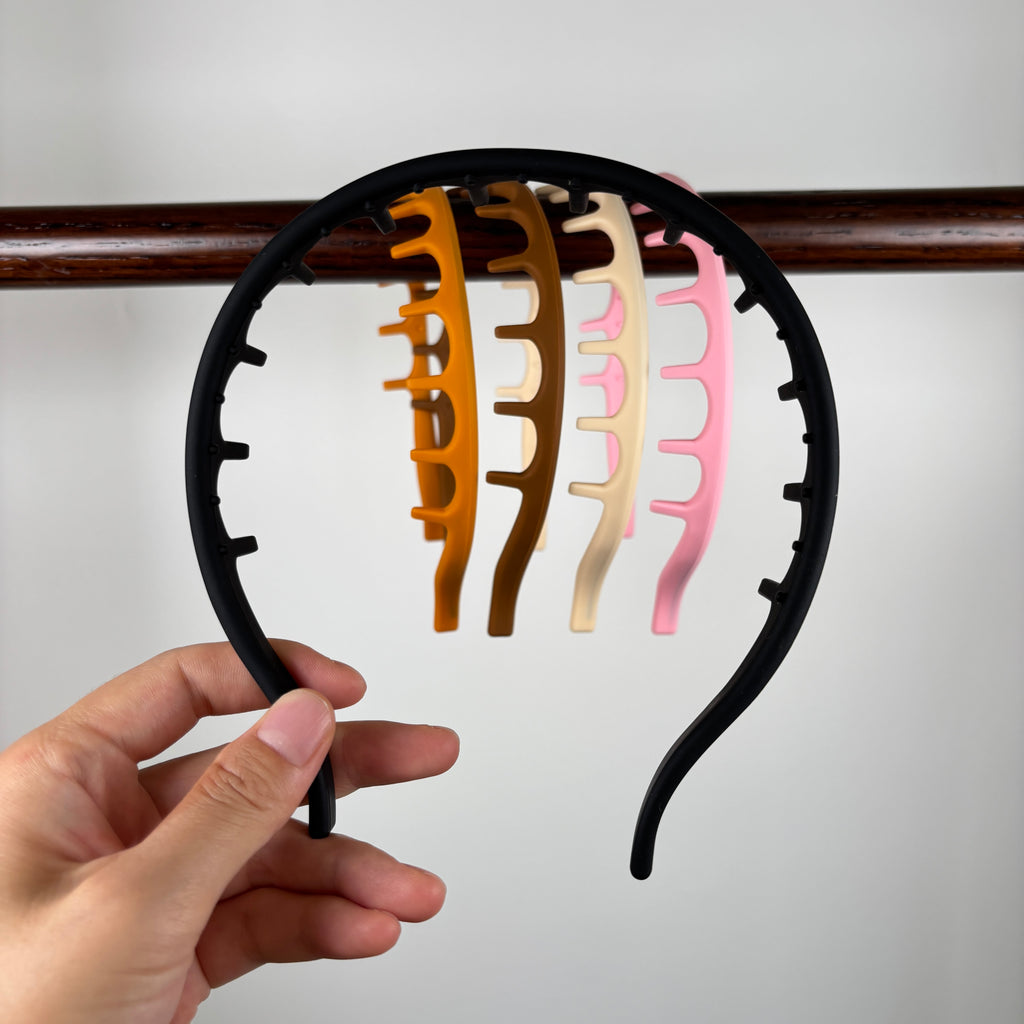 Silicone Comb Headbands for Women Non Slip, No Headache Soft Headband with Teeth