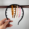 Silicone Comb Headbands for Women Non Slip, No Headache Soft Headband with Teeth