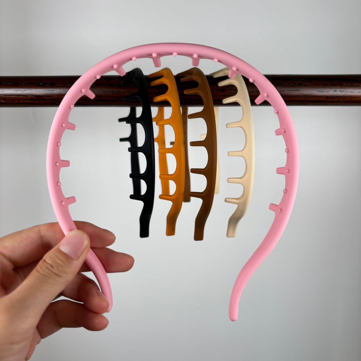 Silicone Comb Headbands for Women Non Slip, No Headache Soft Headband with Teeth