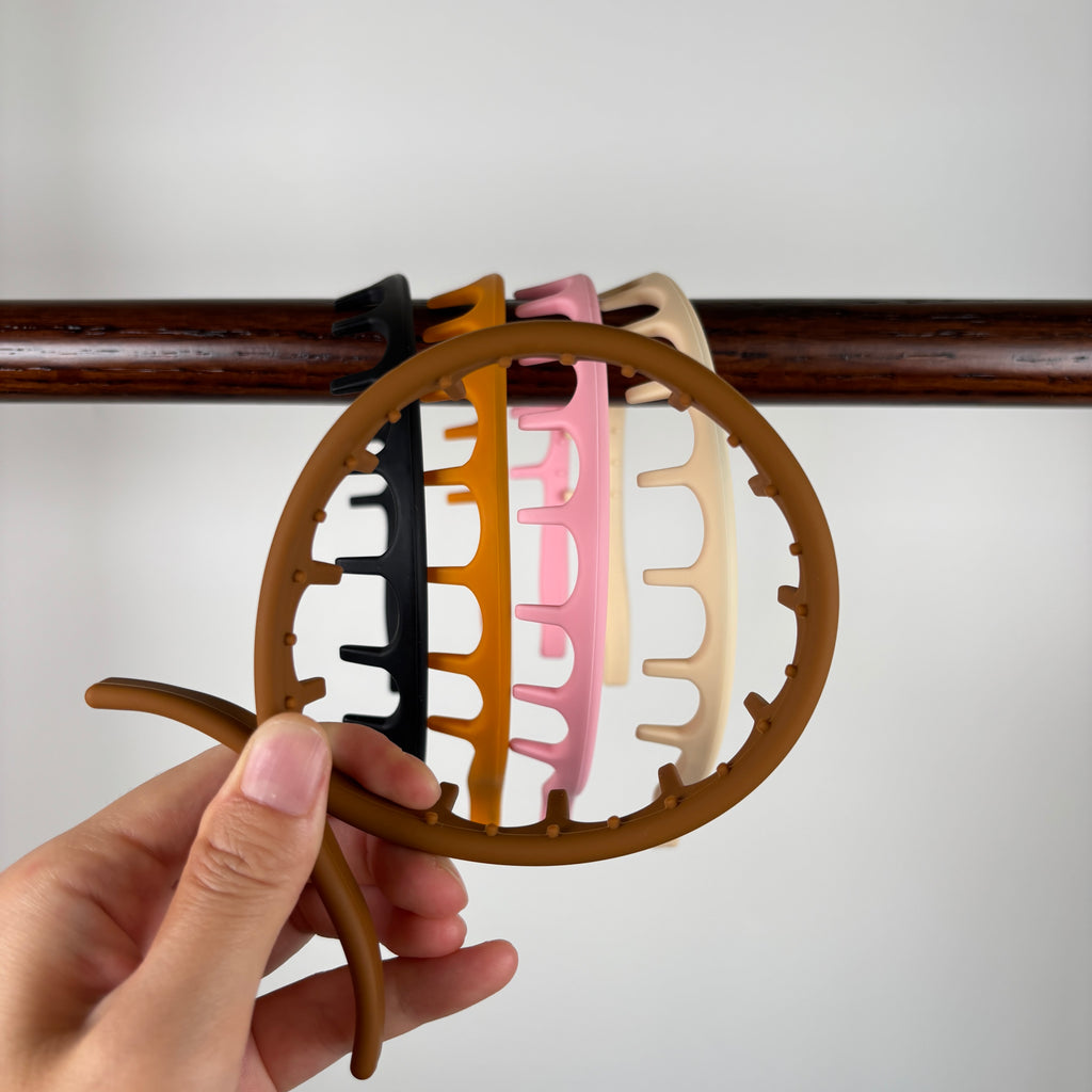 Silicone Comb Headbands for Women Non Slip, No Headache Soft Headband with Teeth