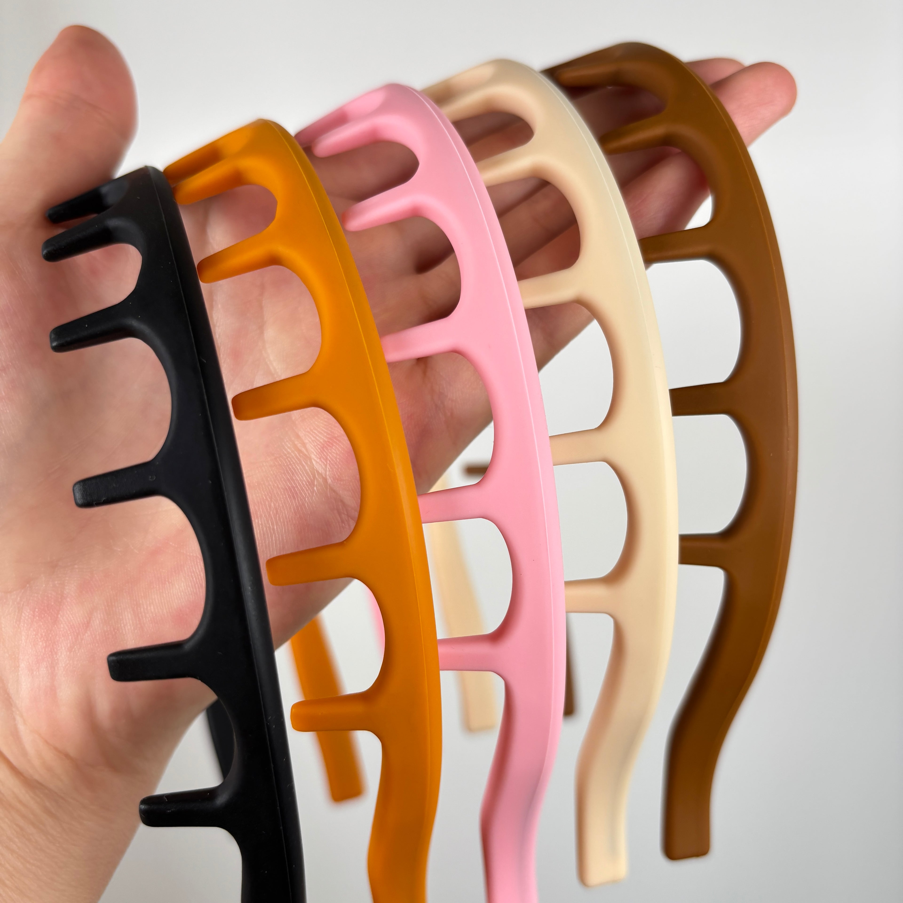 Silicone Comb Headbands for Women Non Slip, No Headache Soft Headband with Teeth
