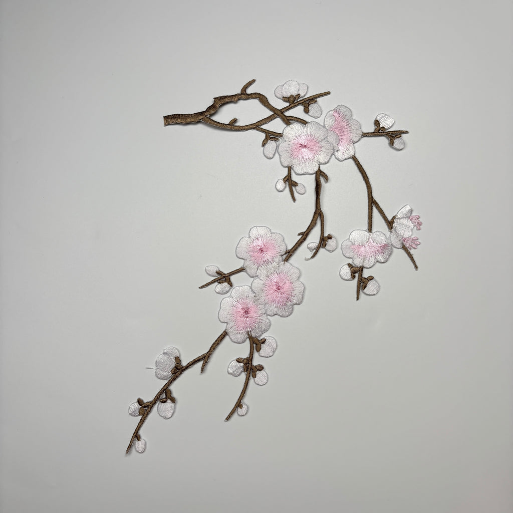Cherry Blossom iron on Patches for Backpack,Jackets, Bags & DIY Crafts