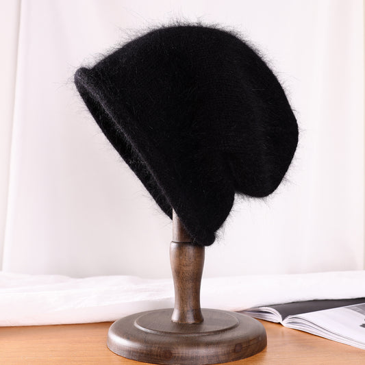 Angora knitted Slouchy Hat Extra Warm Winter Hat