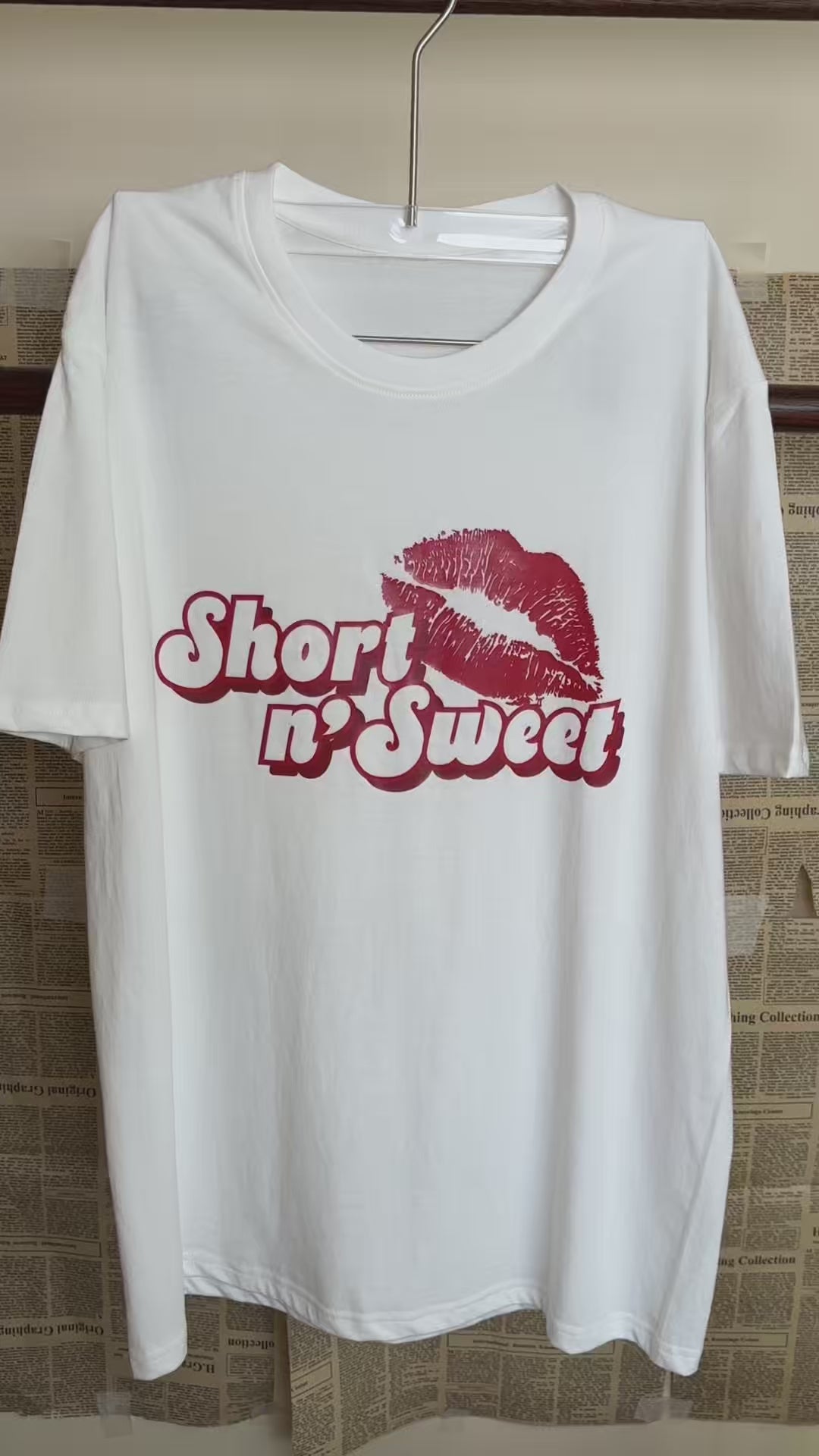 short sweet tshirt for girls women