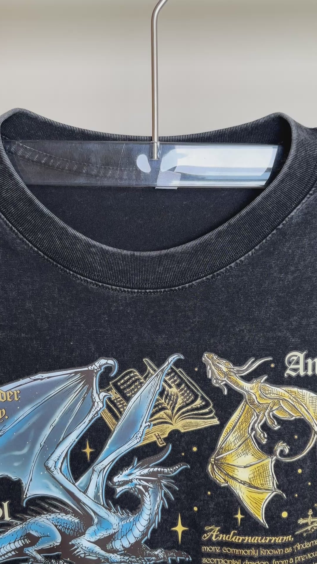 Dragon rider washed cotton shirt